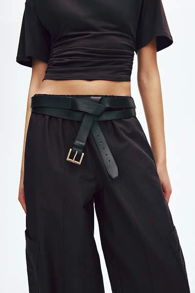 Balloon-Leg Cargo Pants