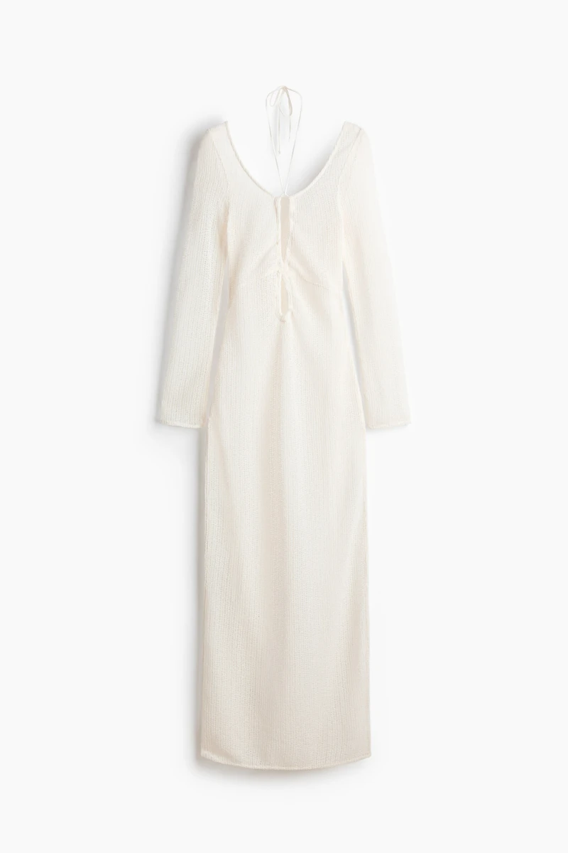 Loose-Knit Beach Dress