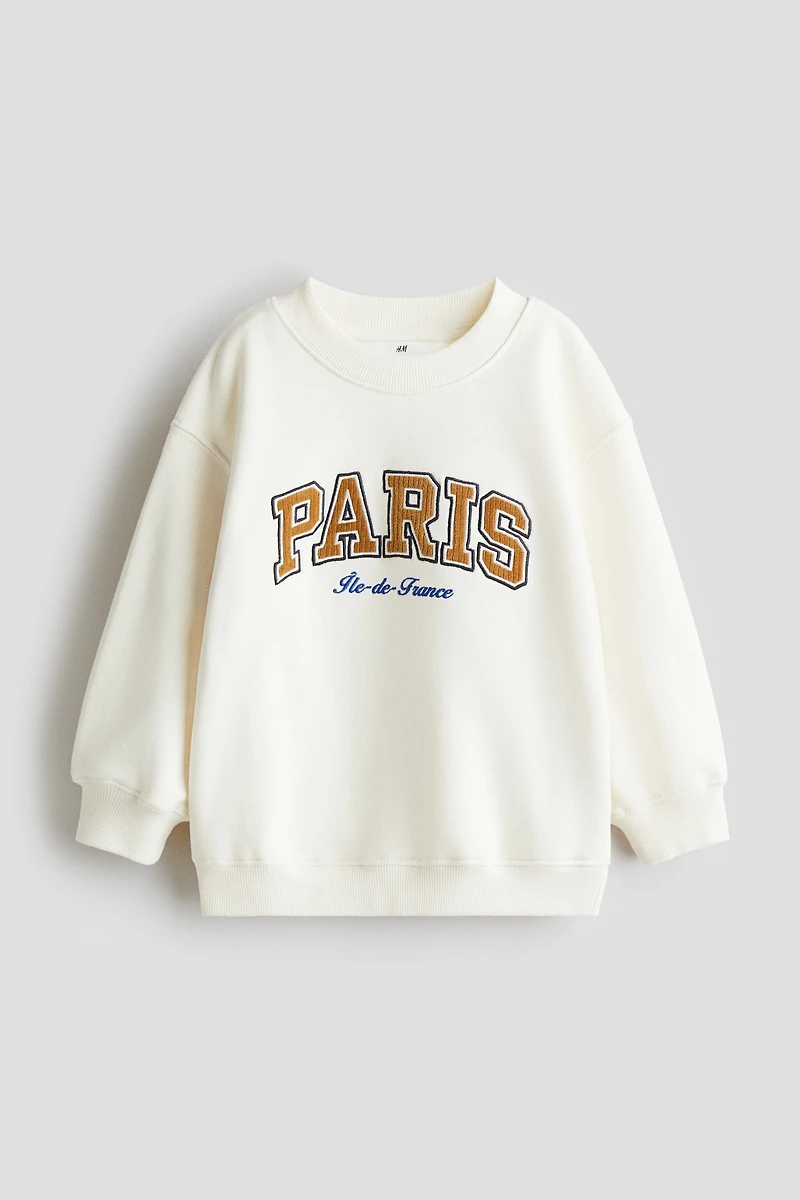 Chandail ras-du-cou imprimé