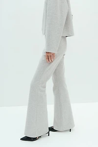 Flared Fine-Knit Leggings