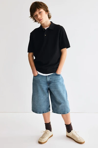 Baggy-Fit Denim Shorts