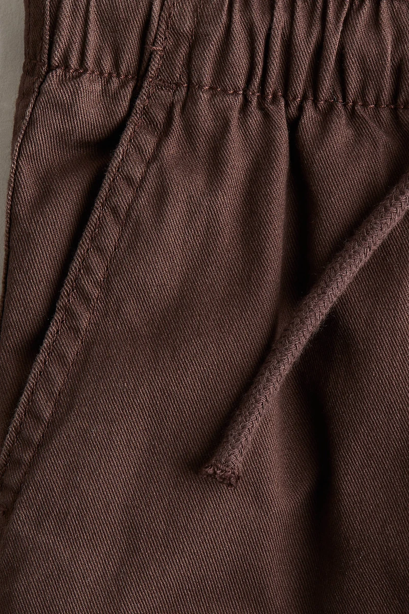 Pantalon de jogging en sergé à doublure jersey