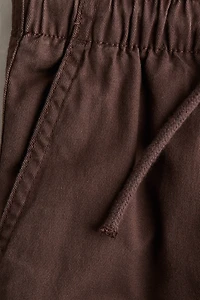 Pantalon de jogging en sergé à doublure jersey