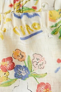 2-Piece Printed Linen Set
