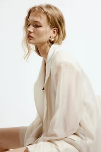 Flounce-Look Earrings
