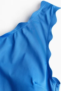 Padded-Cup One-Shoulder Swimsuit