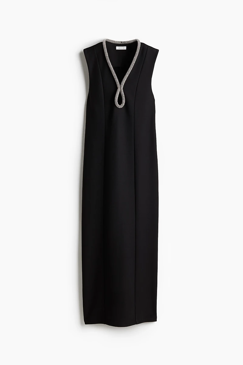 Robe avec détail à strass