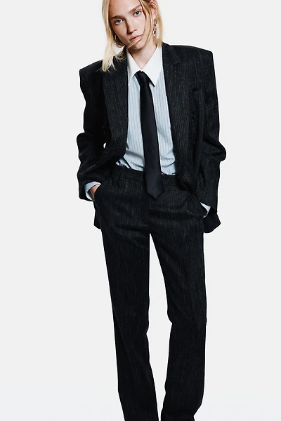 Wool-Blend Dress Pants