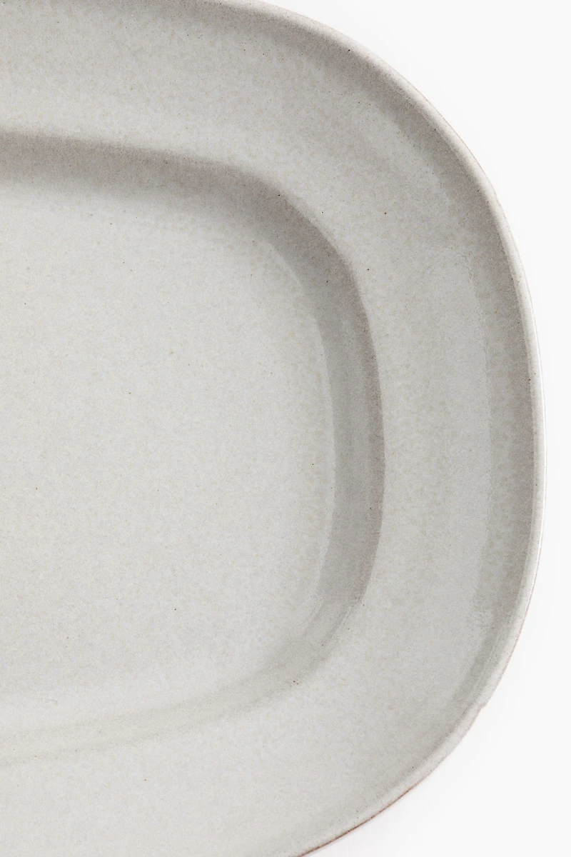 Reactive-Glaze Serving Plate