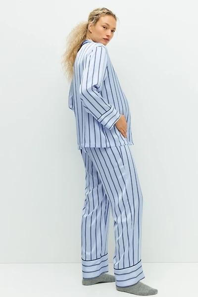 MAMA Pyjama Before & After en satin