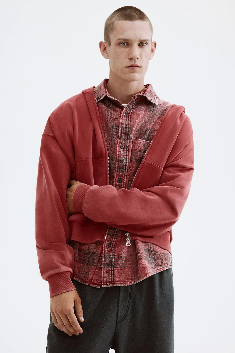 Oversized-Fit Hooded Jacket