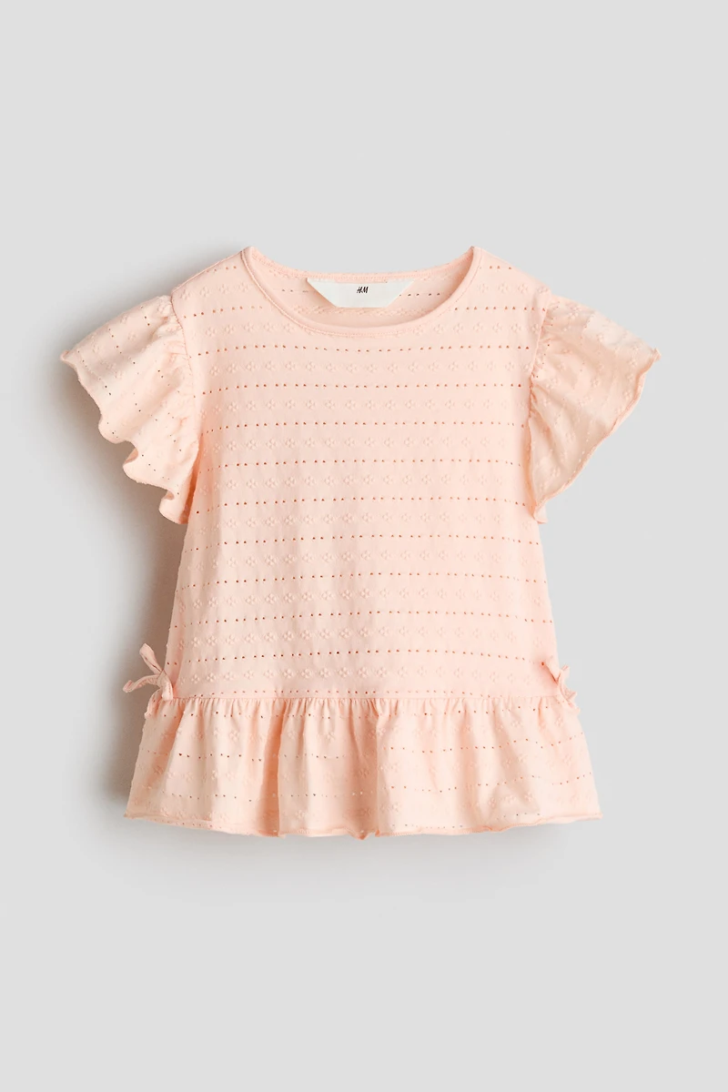 Textured Jersey Top