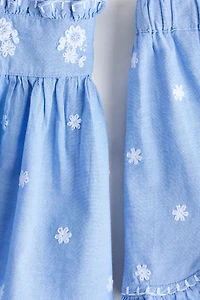 2-Piece Embroidered Cotton Set