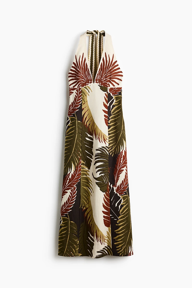 Linen Halterneck Dress