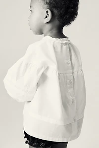Blouse en popeline de coton