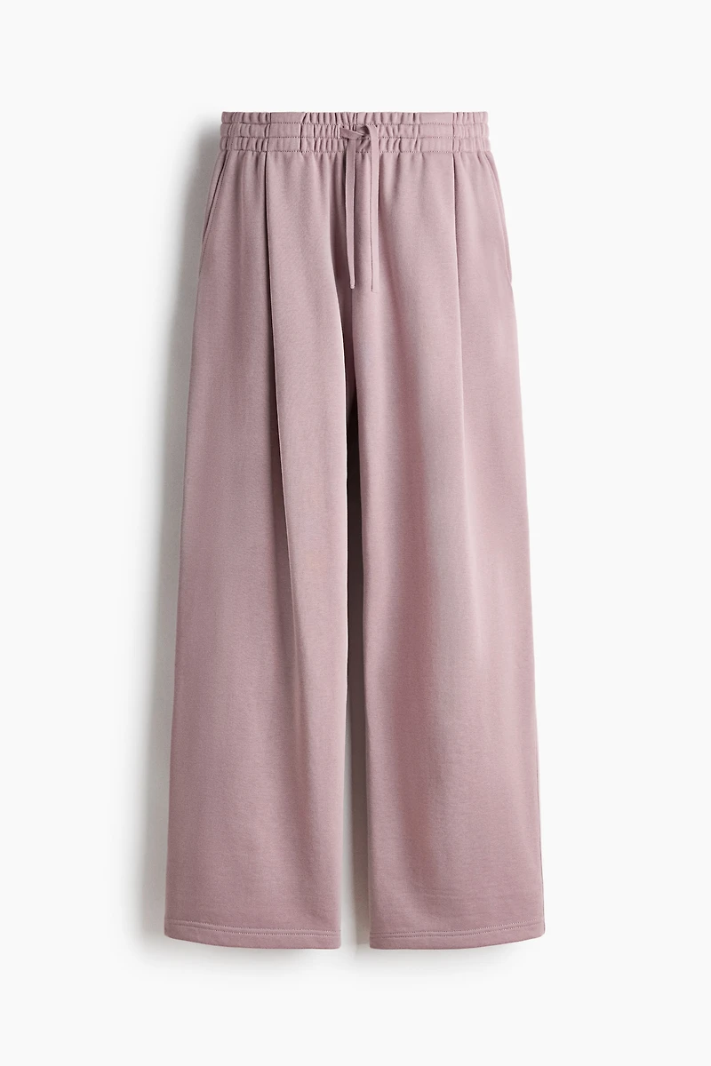 Pleat-Front Sweatpants