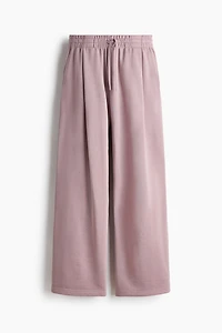 Pleat-Front Sweatpants