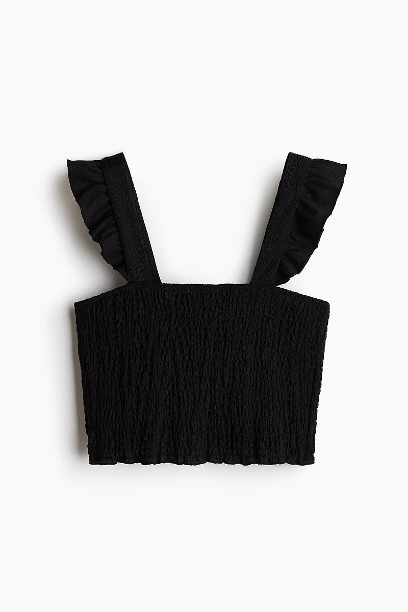 Smocked Crop Top