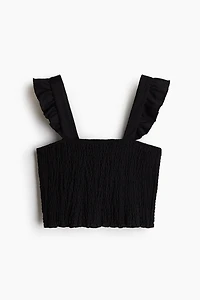 Smocked Crop Top