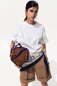 Scarf-Detail Shorts