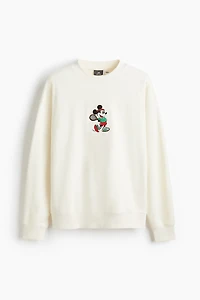 Oversized Fit Printed Sweatshirt