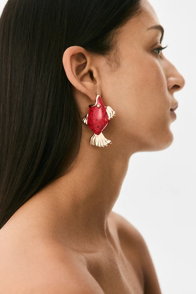 Fish-Shaped Earrings