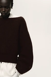 Oversized Boat-Neck Sweater