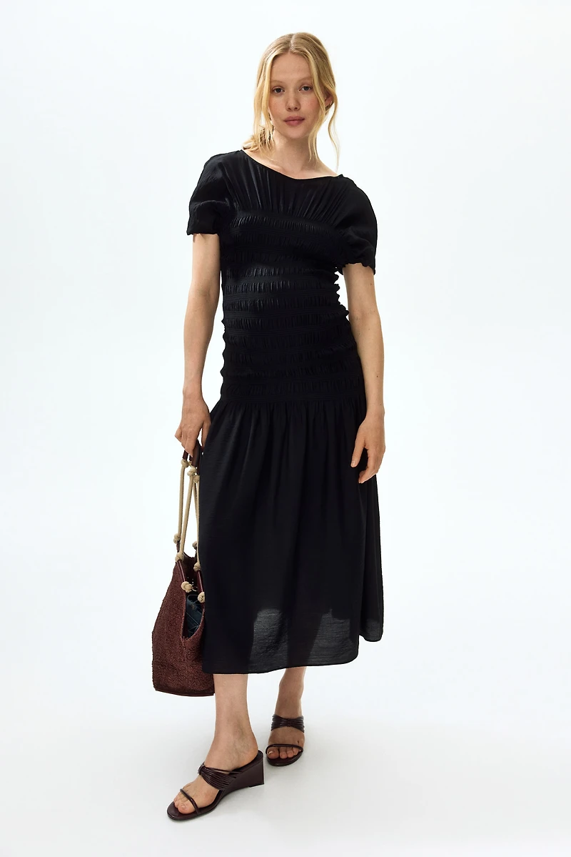 MAMA Smocked-Detail Dress