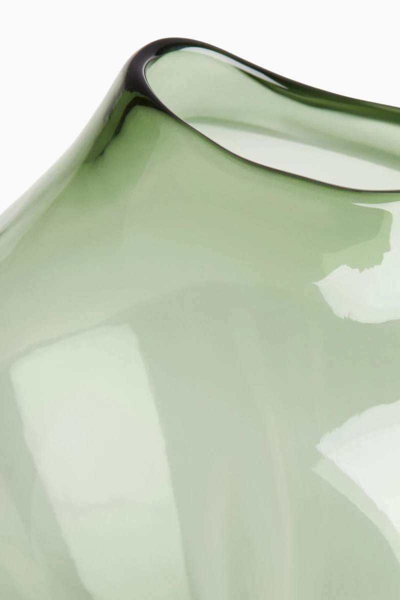 Très grand vase asymétrique en verre