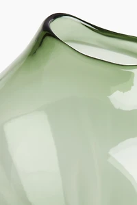 Très grand vase asymétrique en verre