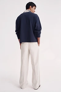 Relaxed-Fit Cotton and Lyocell Tailored Pants