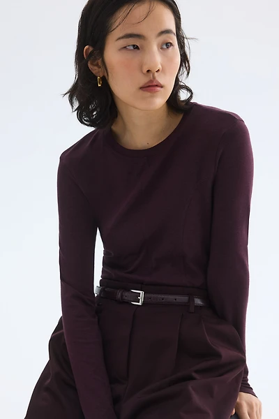 Long-Sleeved Jersey Top