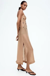 Sheer Embellished Slip Dress