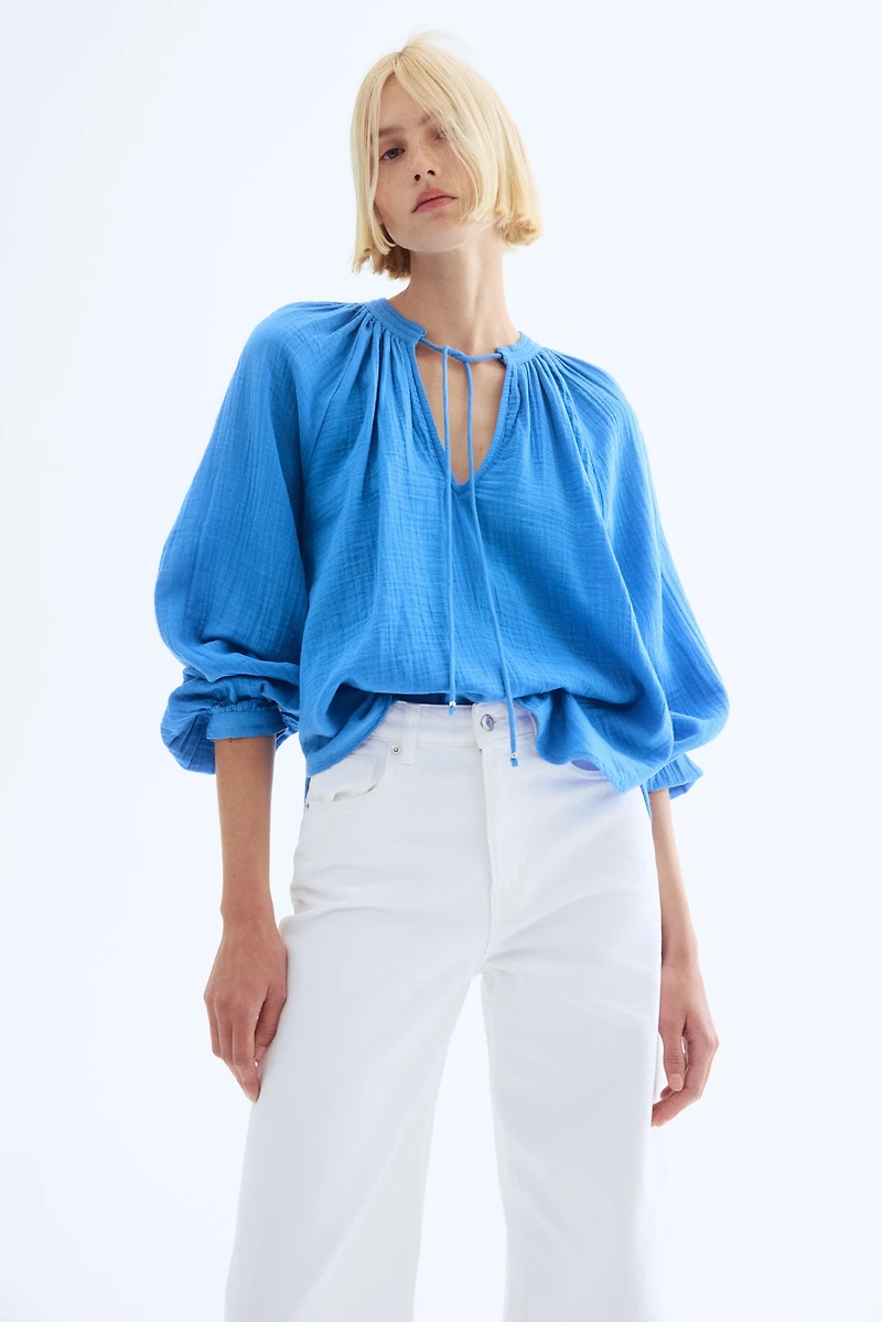 Blouse en mousseline
