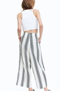 Cropped Pull-On Pants