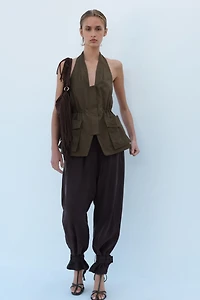 Balloon-Leg Pants