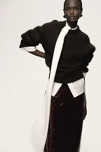 Jupe midi à sequins