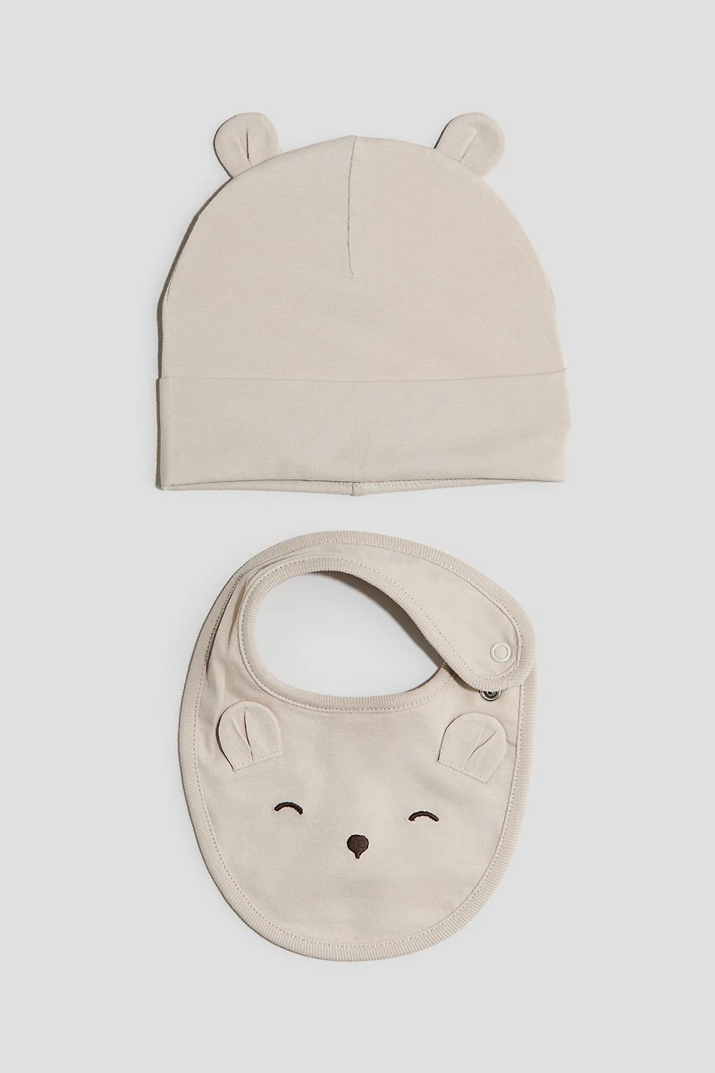 2-Piece Beanie and Bib Set