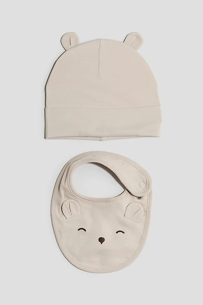 2-Piece Beanie and Bib Set