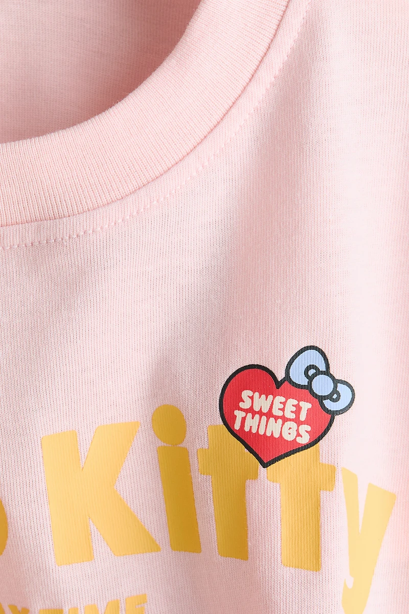 Cotton T-Shirt with Printed Motif