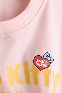 Cotton T-Shirt with Printed Motif