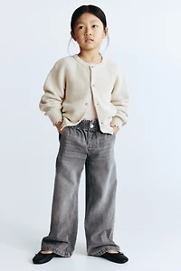 Daisy Wide Leg Paper-Bag Jeans