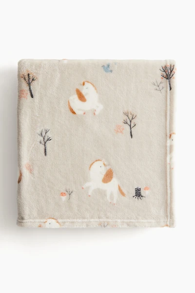 Patterned Fleece Throw