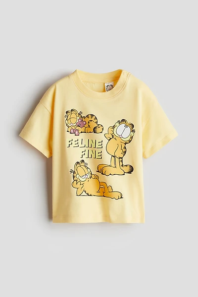 T-shirt en coton avec motif imprimé