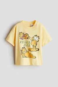 T-shirt en coton avec motif imprimé