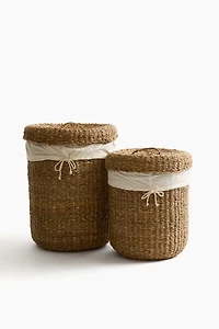 Panier à linge en jonc de mer