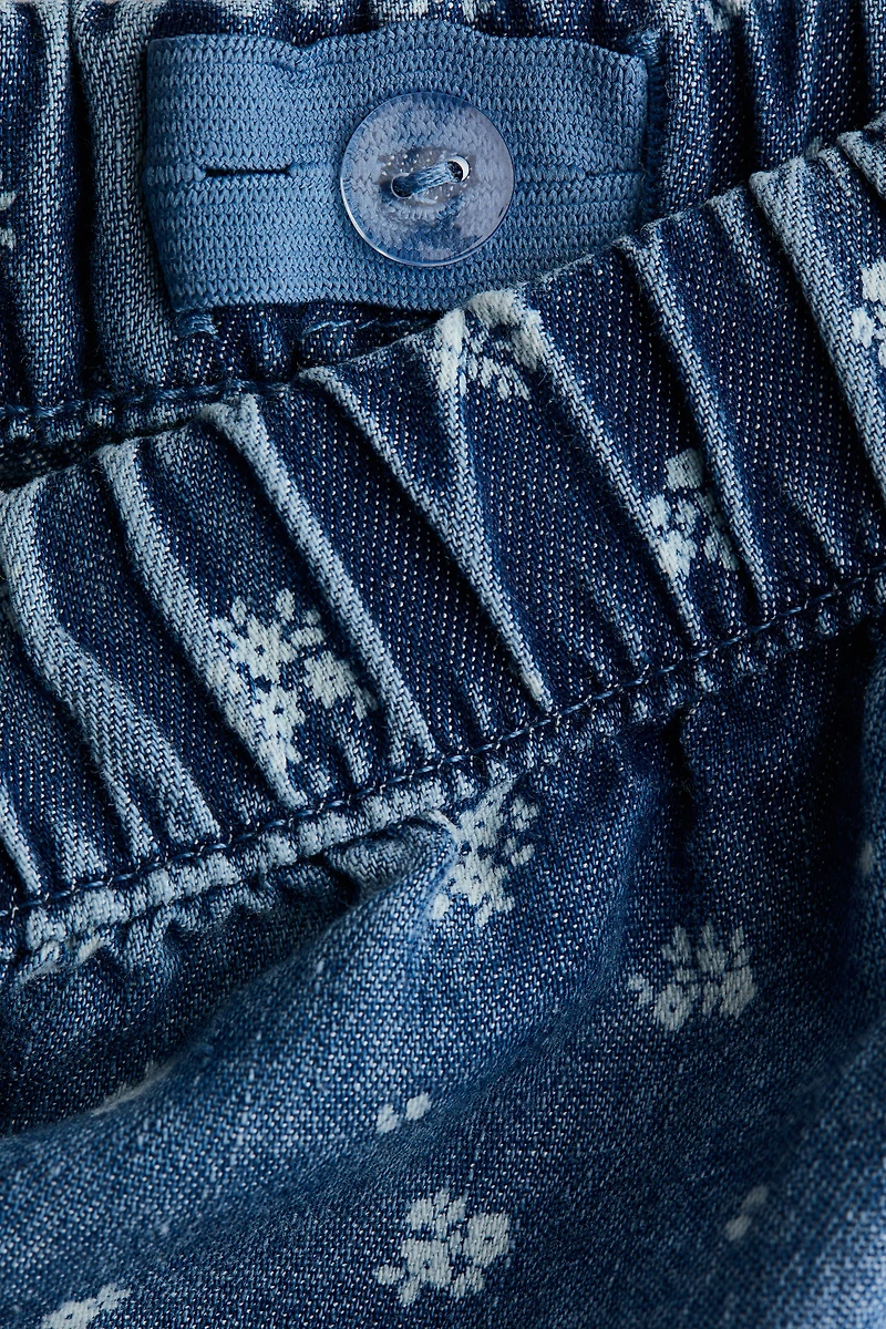 2-Piece Printed Denim Set