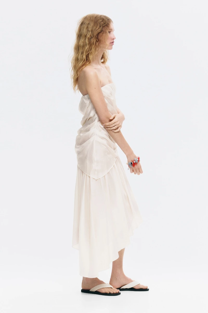 Draped Bandeau Dress