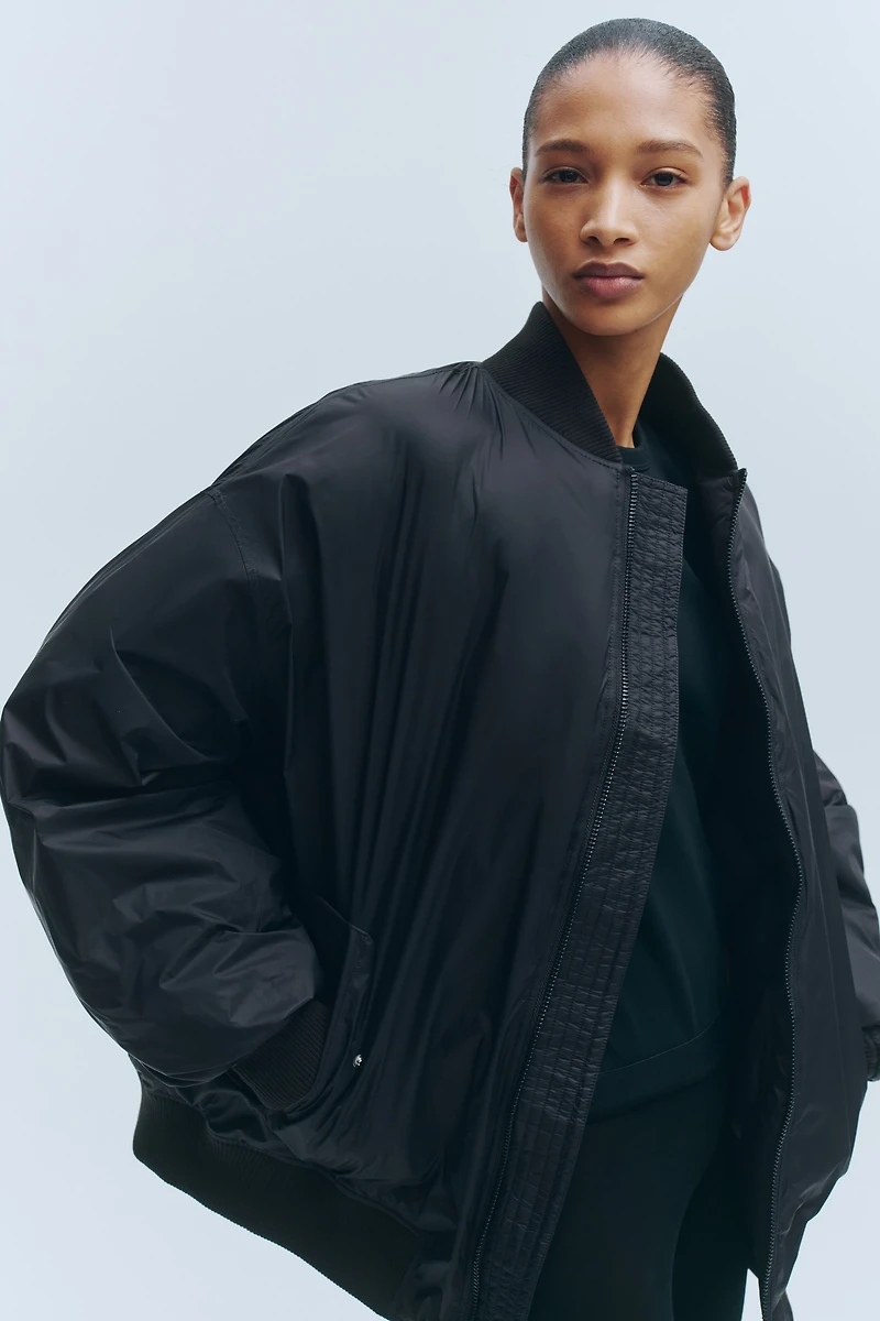 Oversized Down Bomber Jacket
