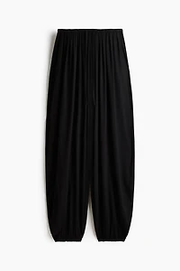 Balloon-Leg Pants with Drawstring